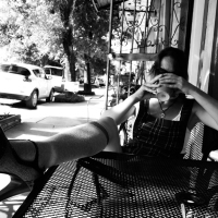 Coffee Break, Who Dat Cafe, Mandeville Street, New Orleans, September 19, 2014